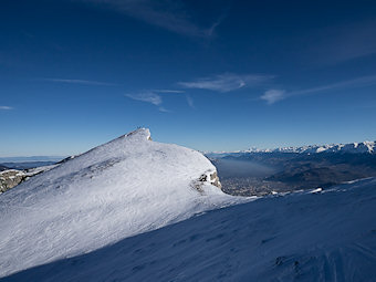 Le Pic Saint-Michel en hiver