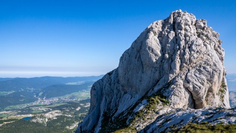Ressaut du rappel des Arêtes du Gerbier
