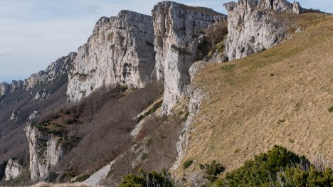 Rochers de la Sausse, versant Est