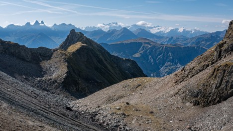 Le Col des Balmettes et le haut de Combe Rousse