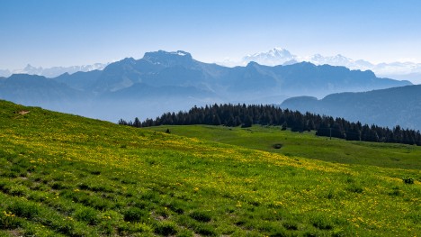Le somptueux paysages des Chalets de Leschaux