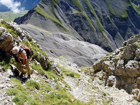 Sortie du couloir de l'Ambrevetta
