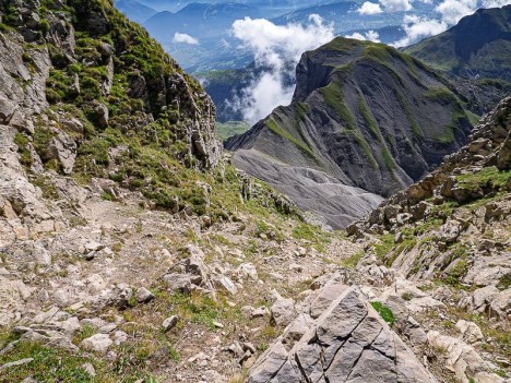 Le couloir de l'Ambrevetta
