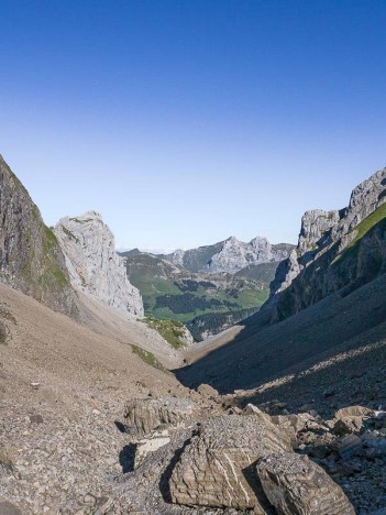 La Pointe Blanche et le Pic de Jallouvre au loin