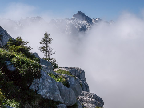 La Pointe Percée depuis le Col de l'Encrenaz