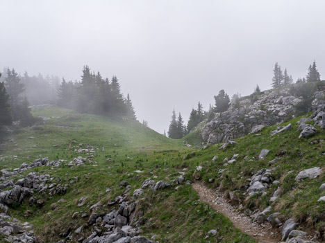 Brouillard vers la Tête des Bécus