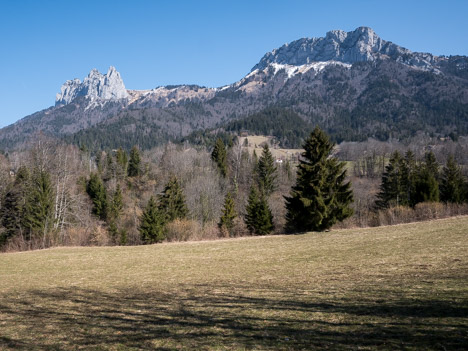 La Roche Murraz, extrémité de la crête du Lanfonnet et les Dents de Lanfon