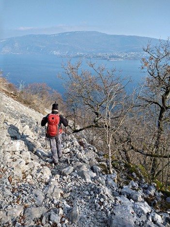 Premier des pierriers du Chemin du Curé, févr. 2023