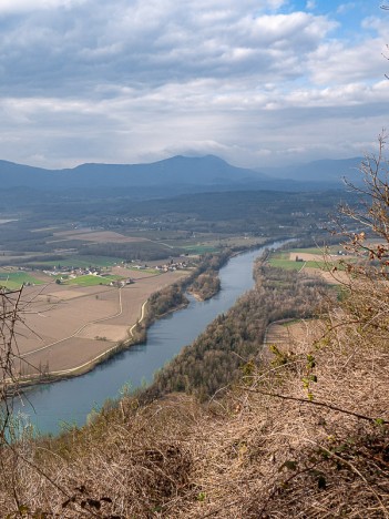 Le Rhône vers l'amont, mar. 2021