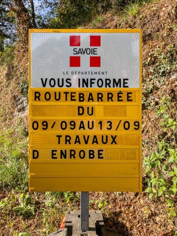 Fermeture de la route du Col du Mont Tournier