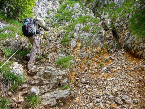 Dans la voie normale de la Dent du Chat