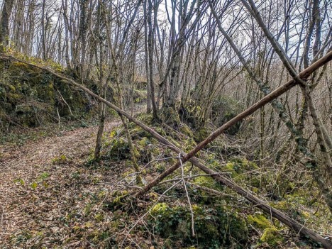 La piste sort de la Léchère