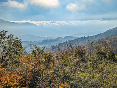 Mer de nuages depuis le mont Châtel