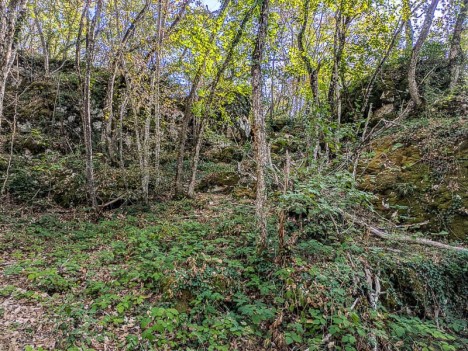 À la sortie du passage clé du Sentier du Mont