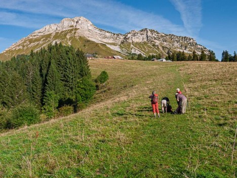 Le Mont Colombiez et le Roc de Poyez