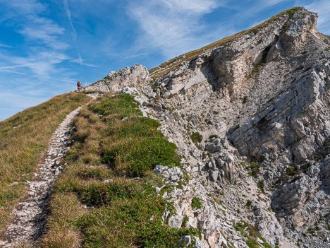 Le dernier ressaut de l'arête Sud du Mont Colombier