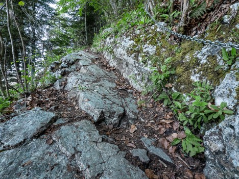 Passage du Sentier des Grottes, mai 2020