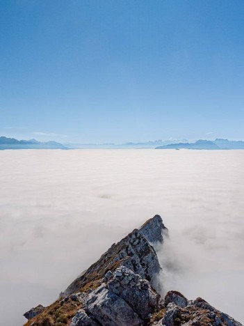 Arête sud de la Dent d'Arclusaz