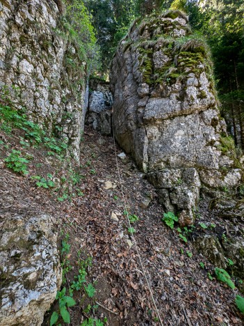 Passage clé du Golet Rond, mai 2020