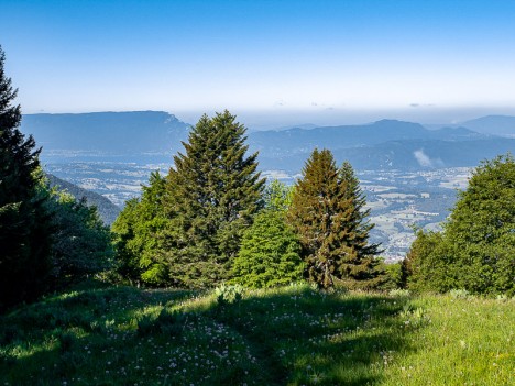 Le Lac du Bourget au pied du Mont du Chat, mai 2020