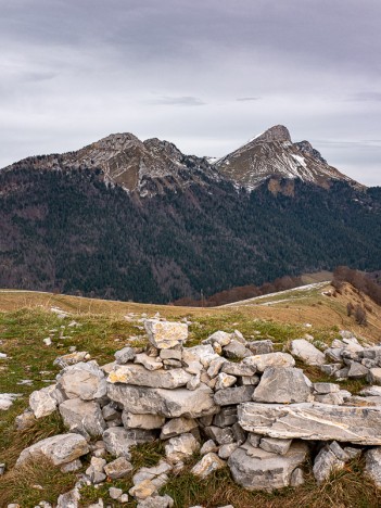 Les Rochers de la Bade et le Mont Colombier, nov. 2019