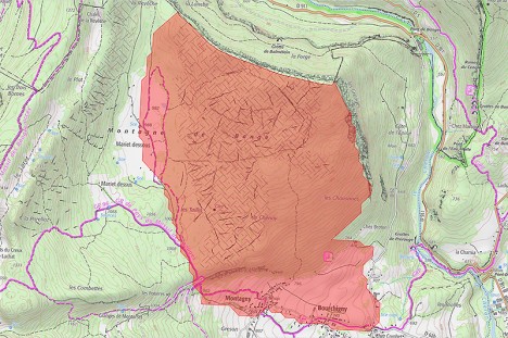 Les réserves de chasse de la commune d'Arith