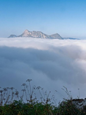Le Mont Colombier et le Roc de Poyez