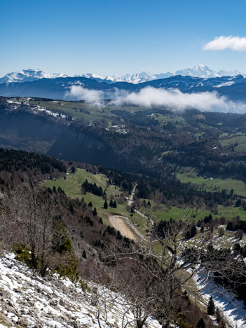 La Tournette et le Mont Blanc