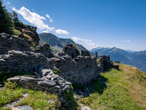 Ruines de l'ardoisière de Cevins, août 2019