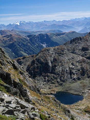 Au-dessus des Lacs de la Tempête