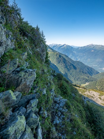 Passage, début de la vire, août 2019