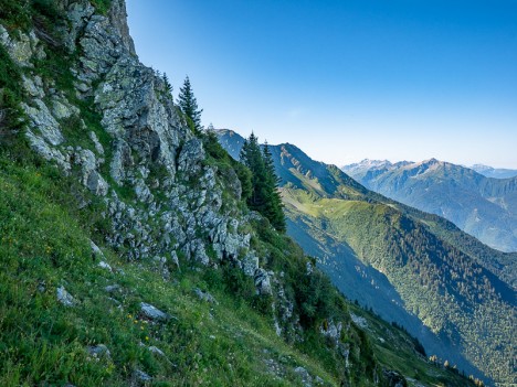 Passage, approche des rochers, août 2019