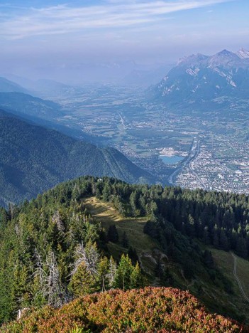 Sur la crête de la Roche Pourrie