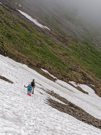 Descente vers les Meudes