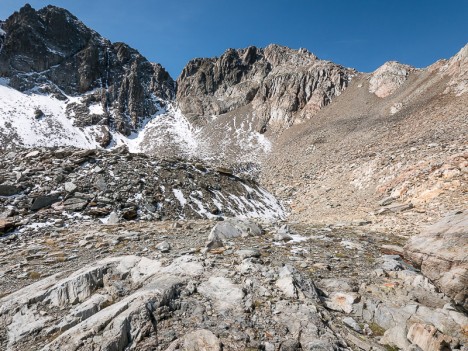 Moraine de l'ancien glacier du Villonet