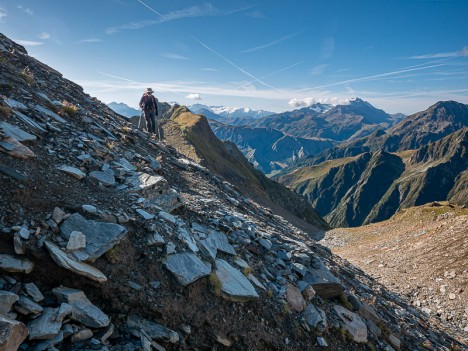 En quittant le Col des Balmettes, sept. 2019