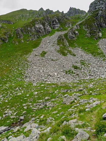 Le couloir du ruisseau du Col de l'Île