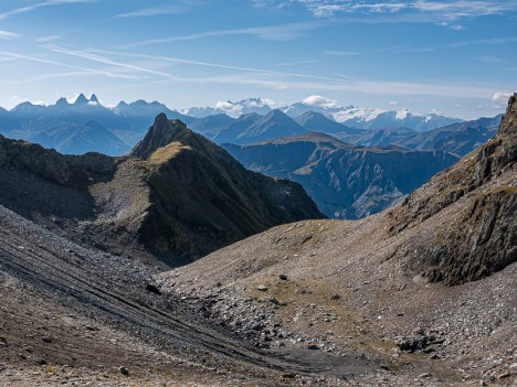 Le Col des Balmettes et le haut de Combe Rousse, sept. 2019