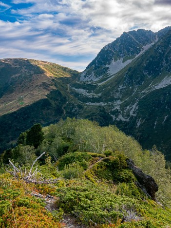 Face au Col de la Perche, août 2020