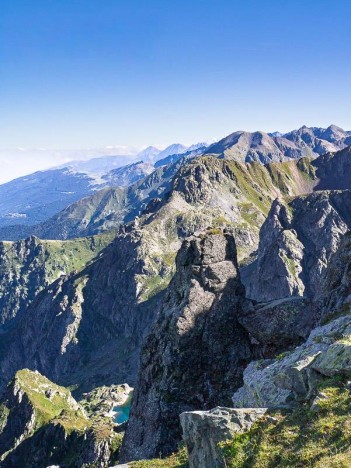 Le Lac du Crozet depuis l'arête Est du Grand Colon