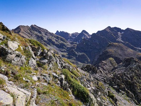 Descente sur le collet du Galeteau
