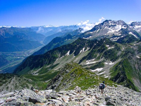 Sur l'arête Sud des Grands Moulins