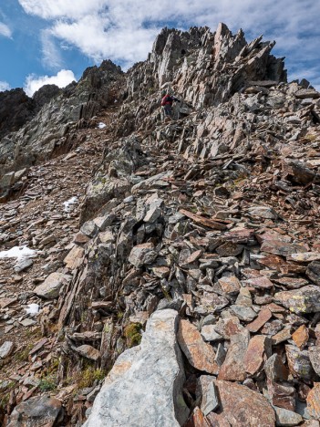 Sur la crête de la Pointe de l'Aulp du Pont, sept. 2019