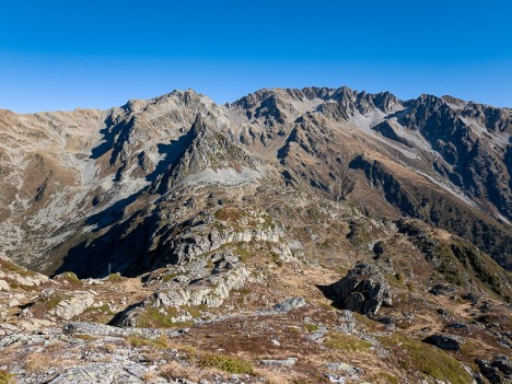 Le Pic du Pin, la Dent du Pra et le Pic de la Belle Étoile, oct. 2021