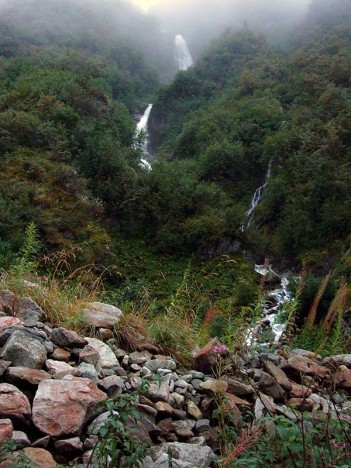 Cascades sur le torrent du Gleyzin