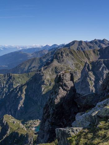 Le Lac du Crozet depuis l'arête Est du Grand Colon