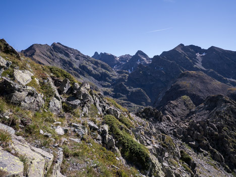 Descente sur le collet du Galeteau