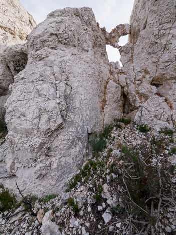 Dentelle de l'arête SW des Têtes de Malvallon