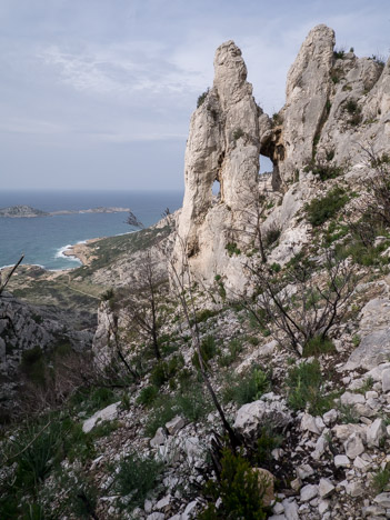 Les Arches des Cailles, versant Est