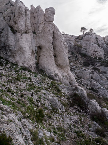 Les Arches des Cailles, versant Ouest